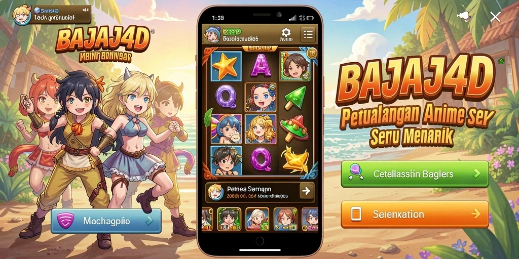 Tampilan seru gameplay BAJAJ4D yang penuh aksi anime.