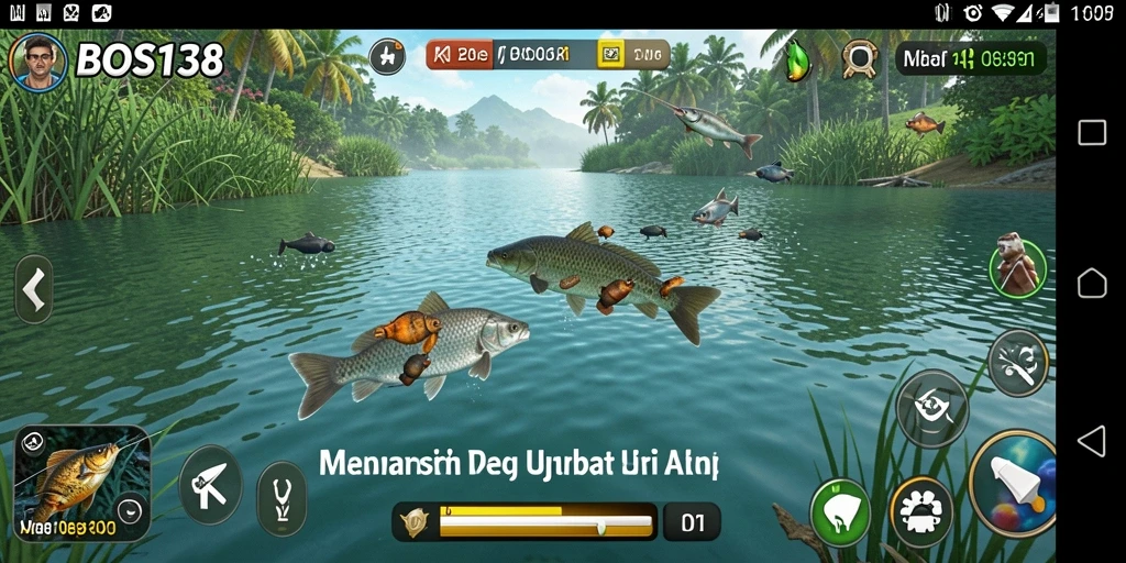 Tampilan gameplay seru dari BOS138 dengan berbagai ikan menarik.