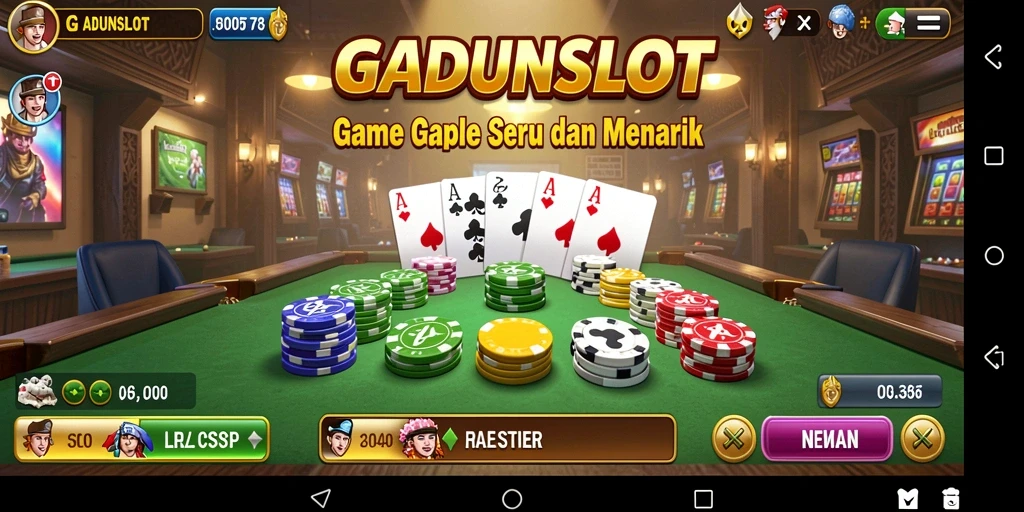 Tampilan gameplay Gaple yang menarik dan interaktif.