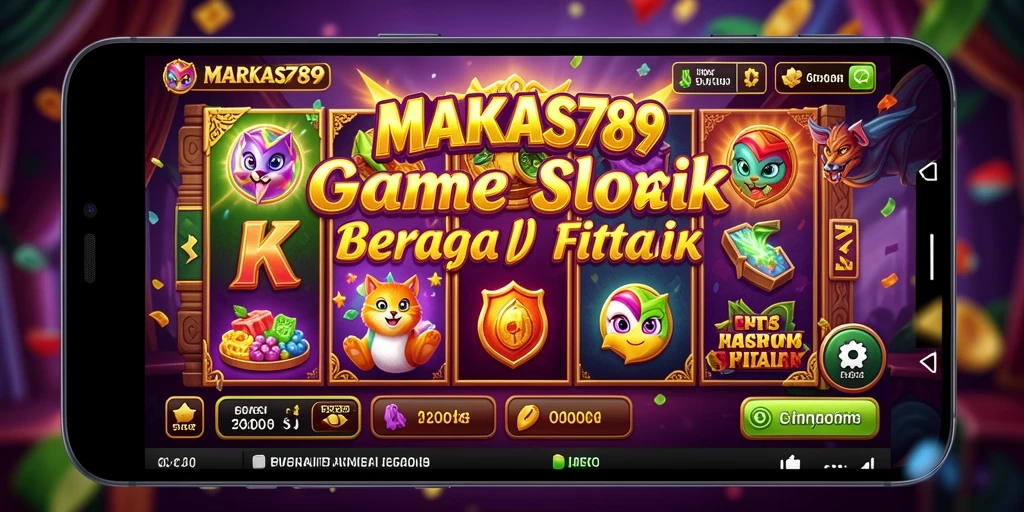 Screenshot gameplay slot MARKAS789 yang penuh warna dan menarik.