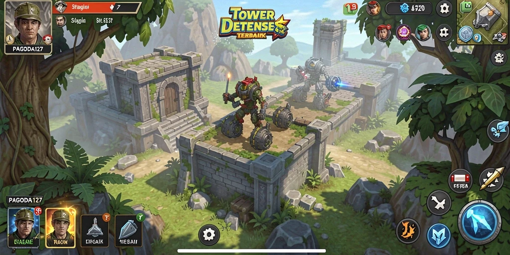 Tangkapan layar yang menampilkan gameplay intens dari PAGODA127.