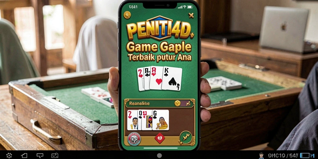 Screenshot PENITI4D menunjukkan aksi seru bermain Gaple.