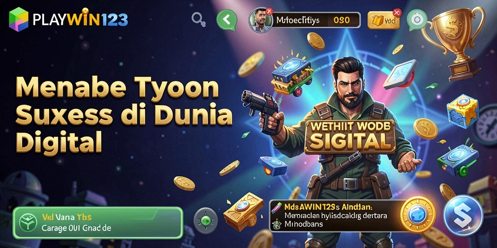Screenshot gameplay PLAYWIN123 yang menunjukkan manajemen bisnis Tycoon.