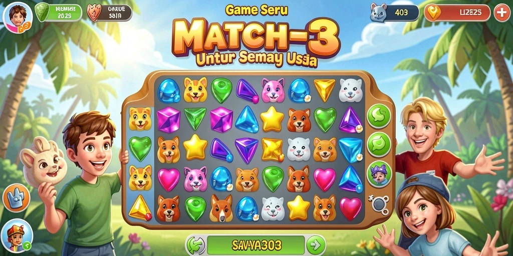 Tampilan gameplay SAVAYA303 yang seru dan penuh warna.
