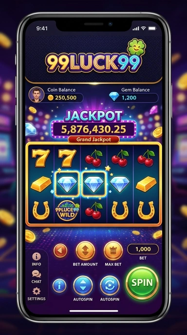 Screenshot aplikasi 99luck99 saat browsing katalog aplikasi pilihan.